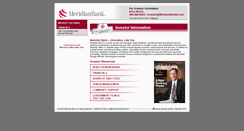 Desktop Screenshot of investor.meridianbanker.com
